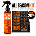 Cedar Crush All-Season Scent Control Kit – Spray + Hunter's Wet Towels