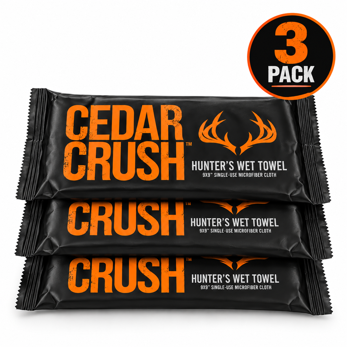 Odor Neutralizing Hunter's Wet Towels - 3 Pack